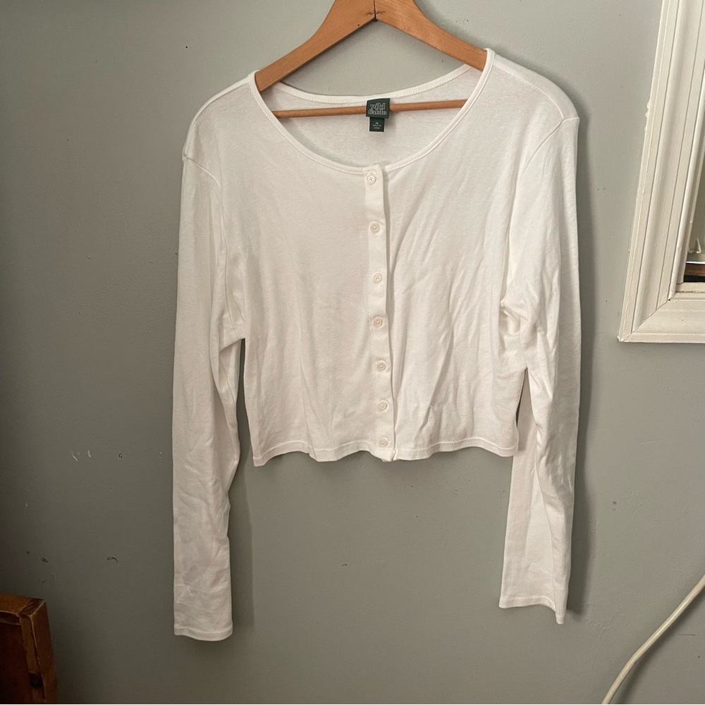 Wild Fable White XL Mini Cardigan